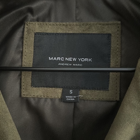 Marc New York Green Suede Jacket - Picture 3 of 5